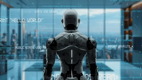 AI engineering in action. Artificial intelligence algorithm for marketing LISP 스톡 동영상 273670288