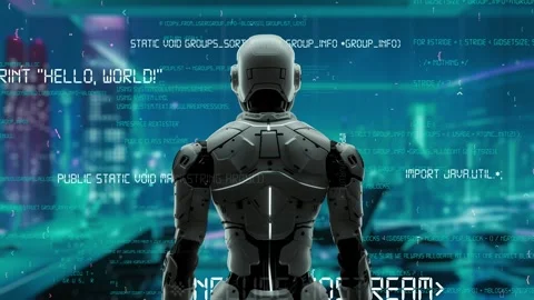 AI engineering in action. Artificial intelligence algorithm for marketing LISP 스톡 동영상 274633101