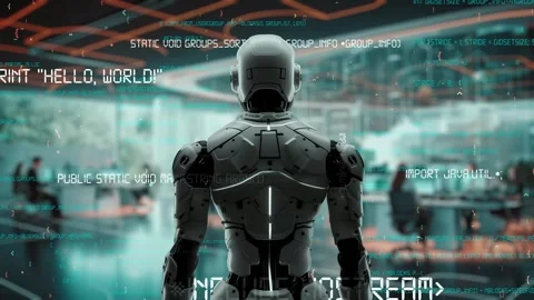 AI engineering in action. Artificial intelligence algorithm for marketing LISP 스톡 동영상 275135138