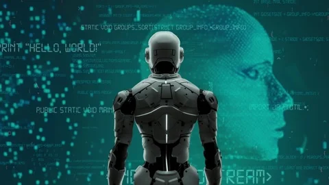 AI engineering in action. Artificial intelligence algorithm for marketing LISP 스톡 동영상 275846392