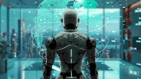 AI engineering in action. Artificial intelligence algorithm for marketing LISP Video stock 277218942