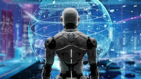 AI engineering in action. Artificial intelligence algorithm for marketing LISP Stock Illustration