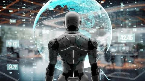 AI engineering in action. Artificial intelligence algorithm for marketing LISP Stock Illustration