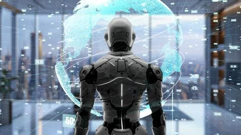 AI engineering in action. Artificial intelligence algorithm for marketing LISP 스톡 일러스트