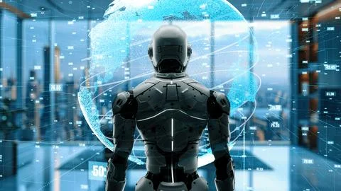 AI engineering in action. Artificial intelligence algorithm for marketing LISP Foto stock