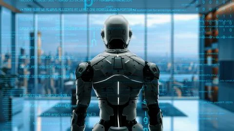 AI engineering in action. Artificial intelligence algorithm for marketing LISP Foto stock