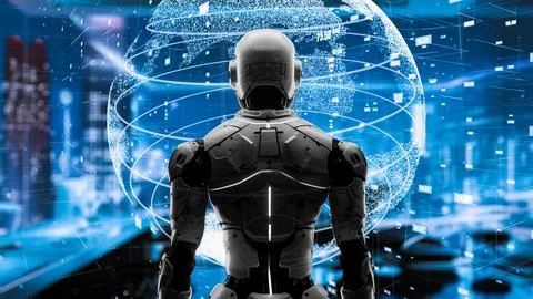 AI engineering in action. Artificial intelligence algorithm for marketing LISP Foto stock