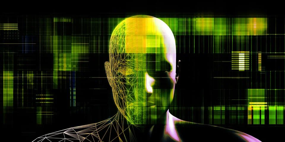 AI Enhanced Gaming Experience Stock Illustration