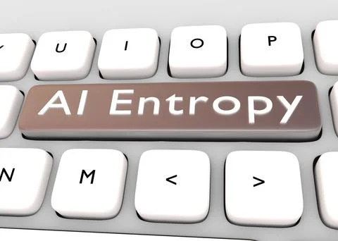 AI Entropy concept 스톡 일러스트