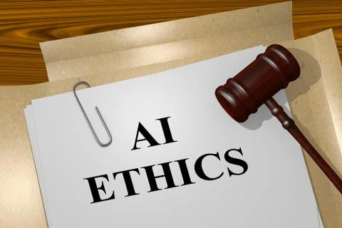AI ETHICS concept Stock Illustration