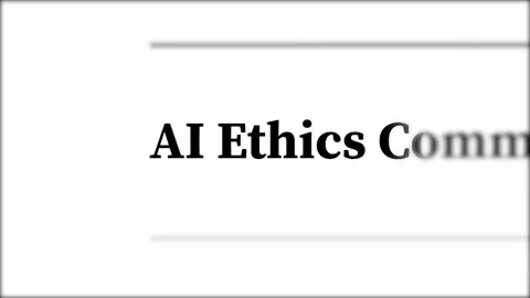 AI Ethics in the Headlines: Global Concerns and Responsible Technology News Stock Footage 322810020