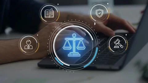 AI ethics or AI Law concept. Developing AI codes of ethics. 動画素材 279624088