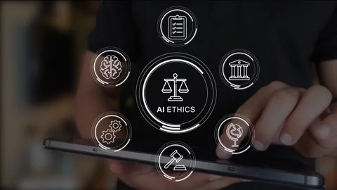 AI ethics or AI Law concept Stock Footage 281277682