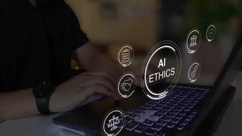 AI ethics or AI Law concept Stock Footage 281277871