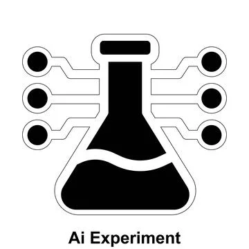 AI experiment editable research vector icon design. Stock Illustration