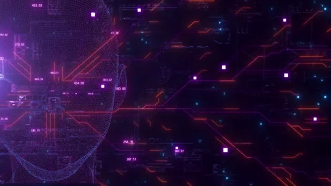 AI Face Technology Stock Footage 247166853