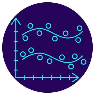 AI Function Approximation icon. Vector thin line illustration 库存插图