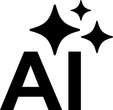 AI generate icon Artificial intelligence technology machine symbol Stock Illustration