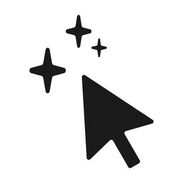 AI Generate Mouse Cursor Icon Vector Illustrazione stock