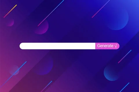 Ai generate prompt concept bar background. Ai generate futuristic abstract cyber Stock Illustration