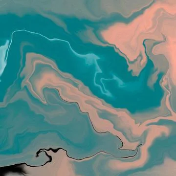 AI generated digital abstract painting Stock Illustration