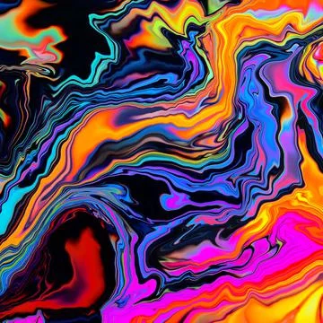 AI generated digital abstract painting Stockillustratie