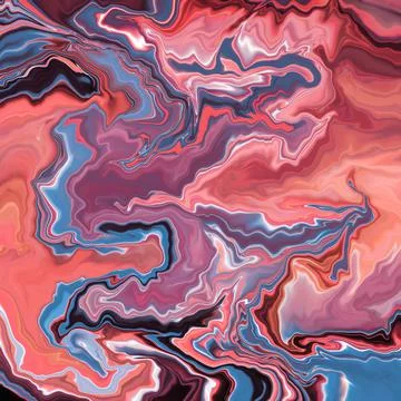 AI generated digital abstract painting Illustrazione stock