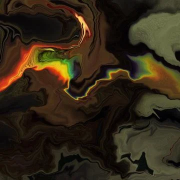 AI generated digital art abstract painting イラスト素材