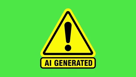 AI Generated Disclaimer Symbol Animation on green screen Stock Footage 336851938