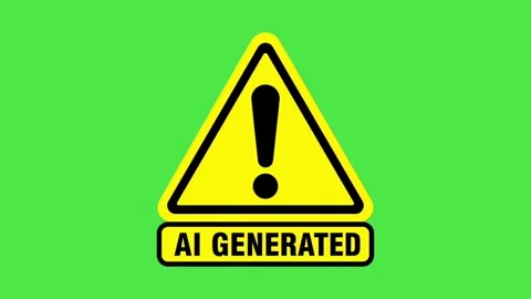 AI Generated Disclaimer Symbol Animation on green screen Stock-Footage 336851969