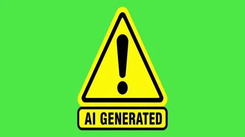 AI Generated Disclaimer Symbol Animation on green screen Stock Footage 336852301