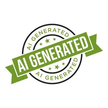 AI Generated Letter Rubber Stamp Vector Design Template Illustrazione stock
