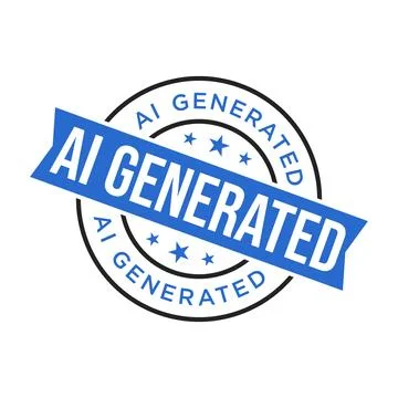 AI Generated Letter Rubber Stamp Vector Design Template Stock Illustration