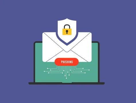 AI-generated phishing emails use automation and machine learning to craft 스톡 일러스트