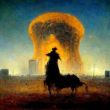 AI generated scratch of artificial intellect himself in illustrative way with Stock Illustration