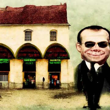 AI generated scratch of artificial intellect himself in illustrative way with Stock Illustration