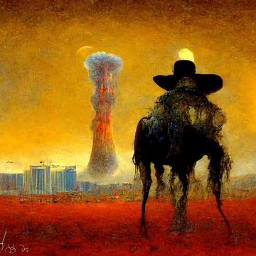 AI generated scratch of artificial intellect himself in illustrative way with Stock Illustration