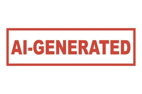AI Generated stamp sign Stock Illustration