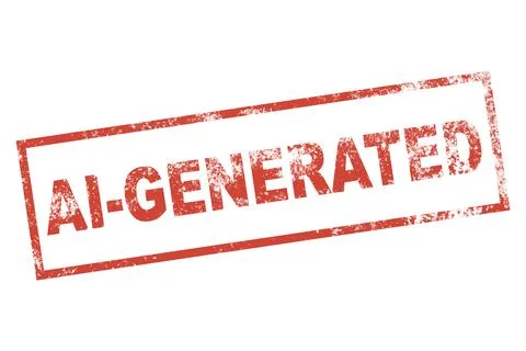 AI Generated stamp sign Stock Illustration