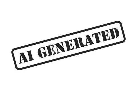 AI Generated Stamp Vector 스톡 일러스트