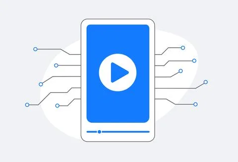 AI-generated video content for effective product advertising. Procedurally Stock Illustration