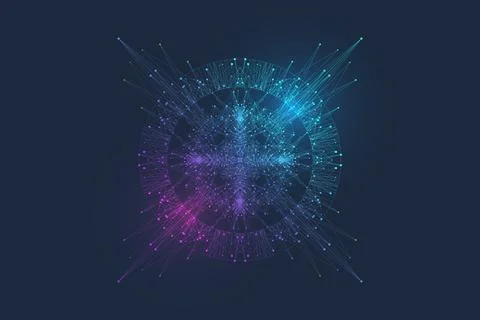 AI Generative Banner Concept In The Digital Style. Generative Ideas Design Stock Illustration