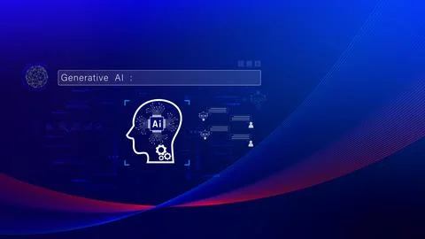 AI generative concept, using technology generative AI for working tools. Ch.. Stock-Fotos