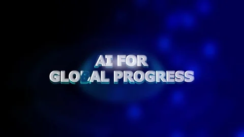 AI for Global Progress with Digital Technology Hitech business, finance and.. Stock Footage 293486572