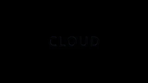Ai graphic technology concept cloud text action in dark environment for visual Stock Footage 319627365