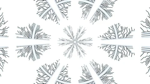 Ai growing geometric pattern of lines, nodes and intersections. 4k abstract Stock Footage 163680986