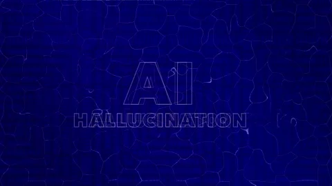AI hallucination exposes LLM errors. AI hallucination misleads with fabricated Stock Footage 323033863