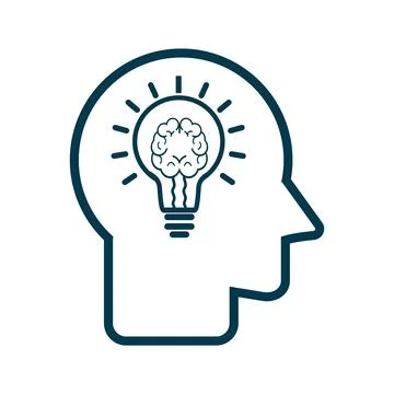 AI head symbol vector and illustration shape, symbol of AI design, AI sepra.. Stock Illustration