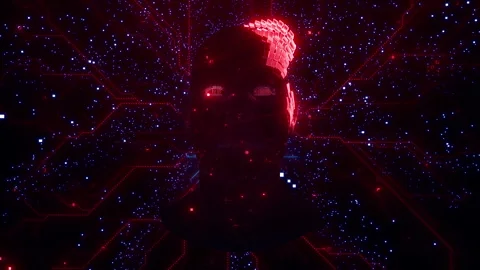 AI Head Technology Stock Footage 247167290