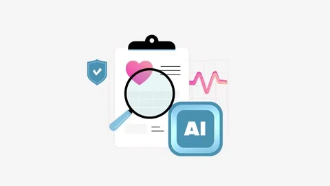 AI in healthcare analytics transforms clinical data into secure insights. AI in Stock Footage 323345576